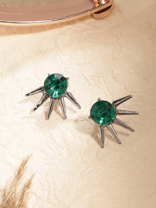GOLD PLATED DESIGNER STUD EARRINGS