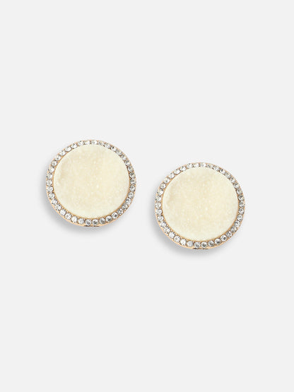 GOLD PLATED DESIGNER STUD EARRINGS
