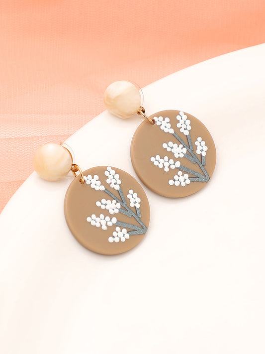 GOLD PLATED PARTY DESIGNER DROP EARRING FOR WOMEN