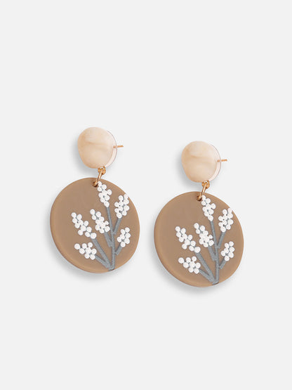 GOLD PLATED PARTY DESIGNER DROP EARRING FOR WOMEN
