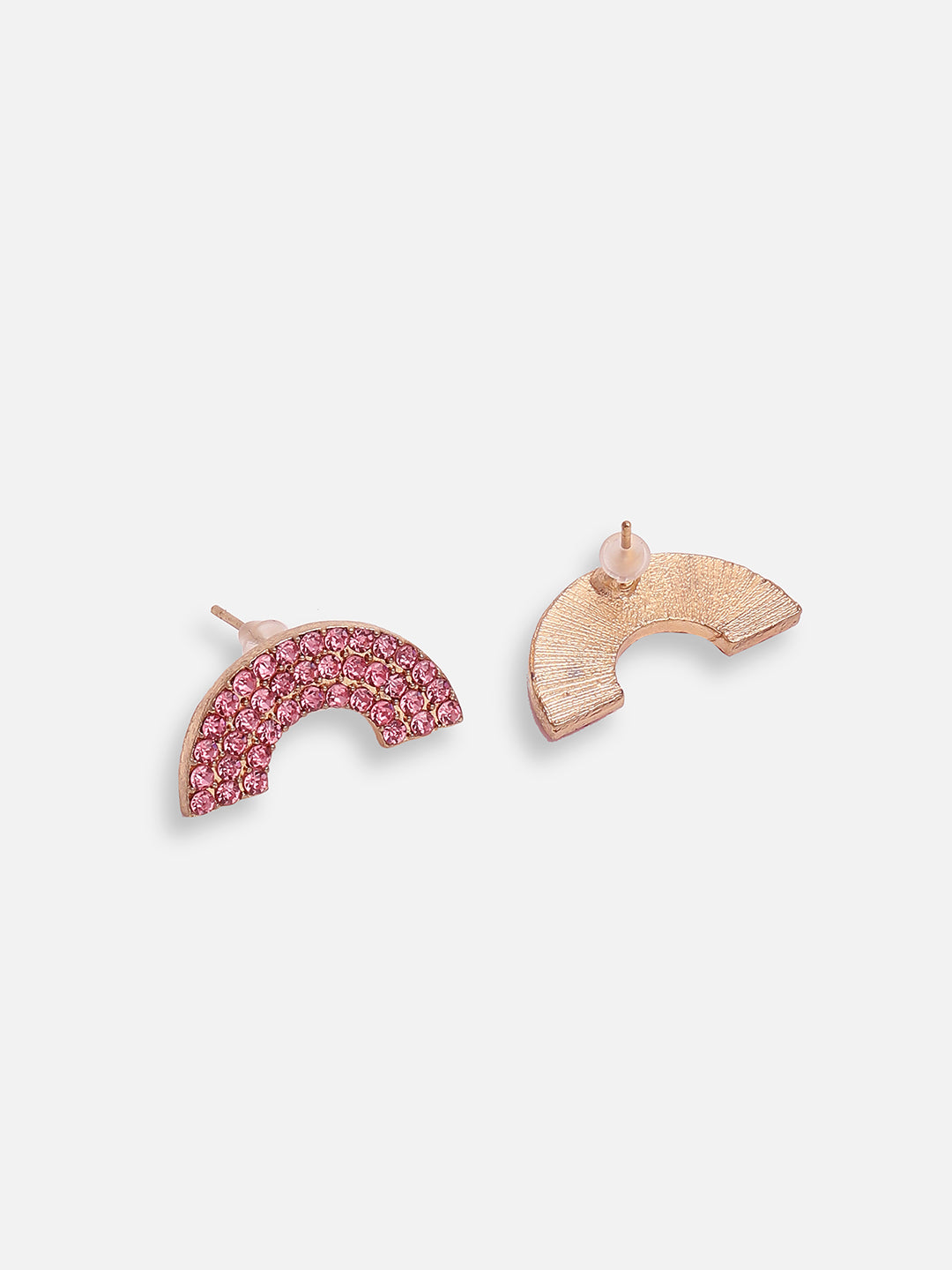 GOLD PLATED PARTY DESIGNER STONE STUD FOR WOMEN