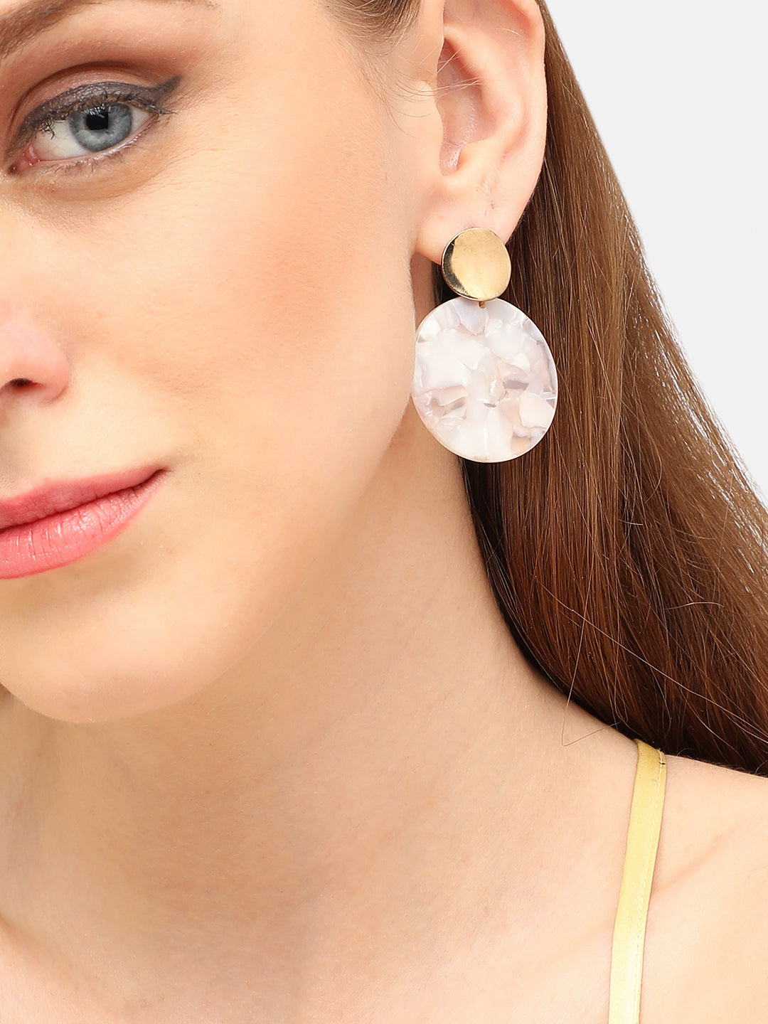 GOLD PLATED PARTY DESIGNER DROP EARRING FOR WOMEN