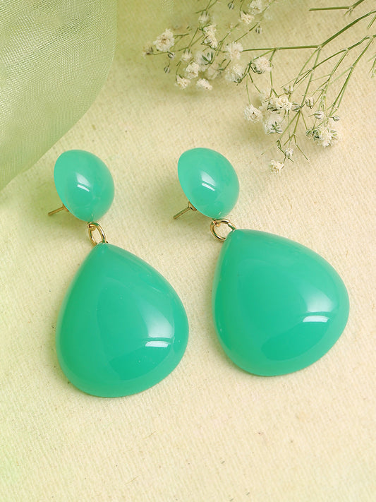 GOLD PLATED PARTY DESIGNER DROP EARRING FOR WOMEN