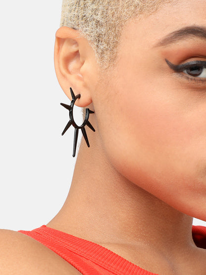 GOLD PLATED PARTY DESIGNER HOOP EARRING FOR WOMEN