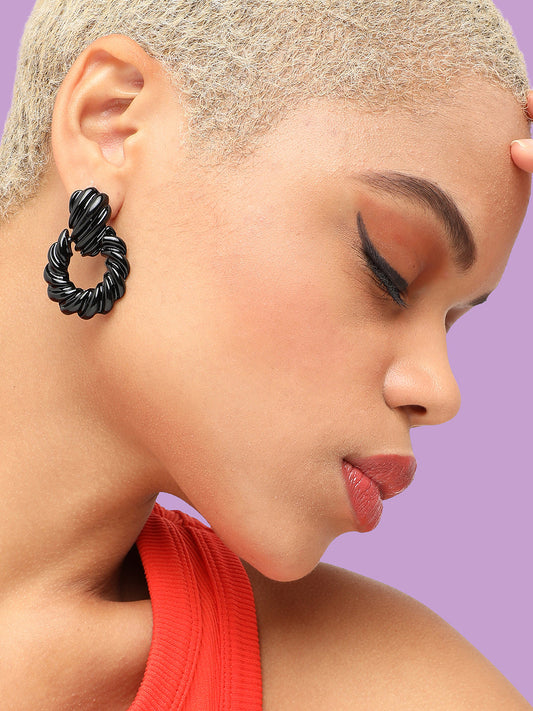 GOLD PLATED PARTY DESIGNER DROP EARRING FOR WOMEN