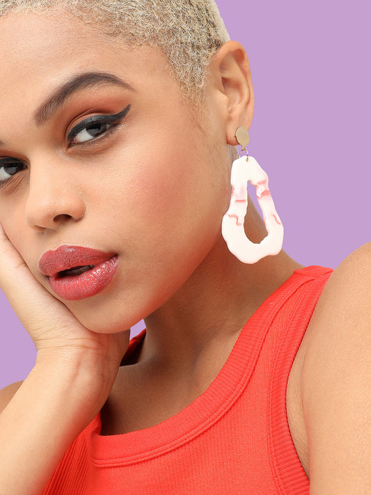 GOLD PLATED PARTY DESIGNER DROP EARRING FOR WOMEN