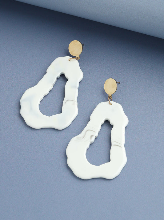 GOLD PLATED PARTY DESIGNER DROP EARRING FOR WOMEN