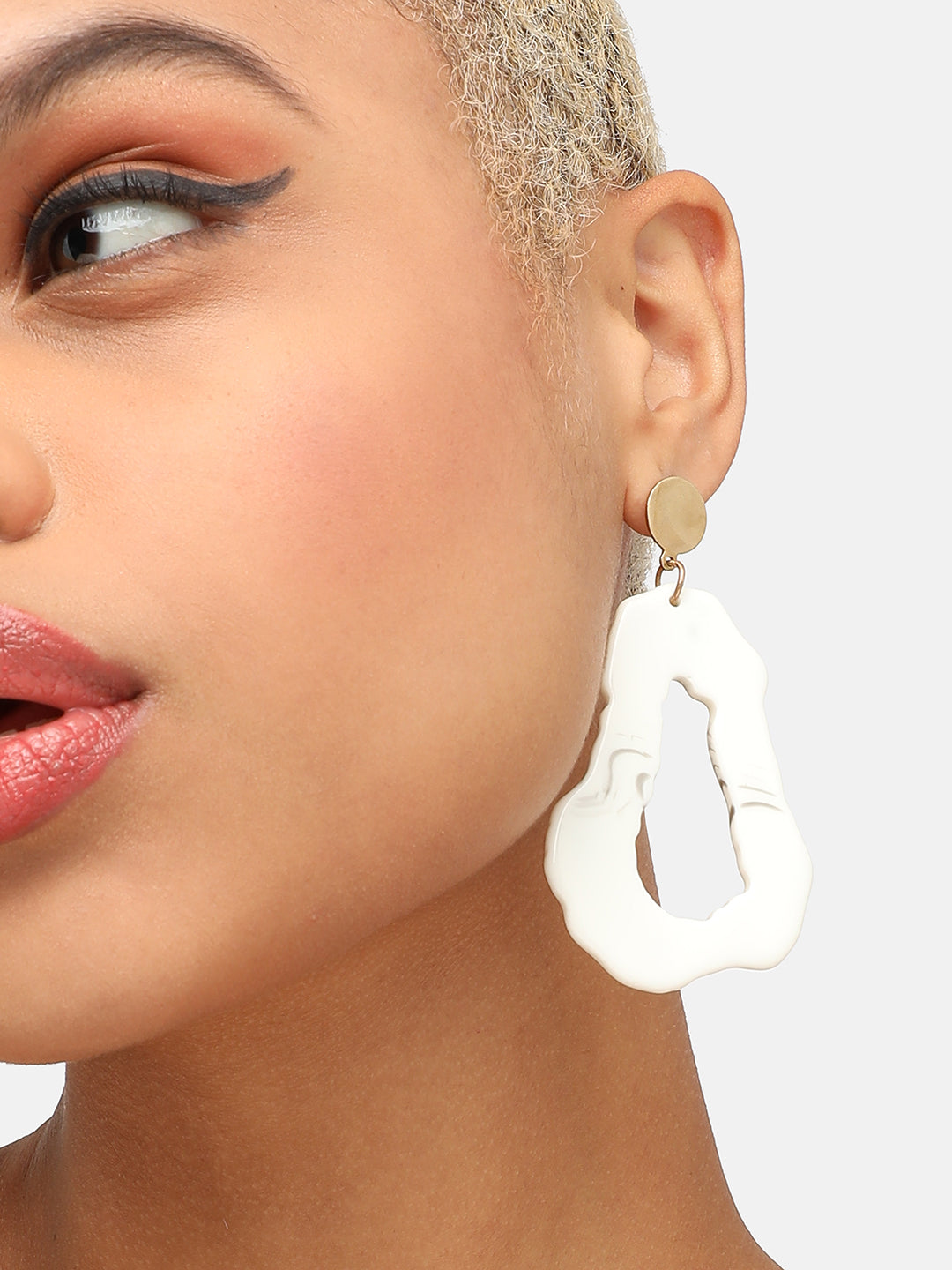 GOLD PLATED PARTY DESIGNER DROP EARRING FOR WOMEN