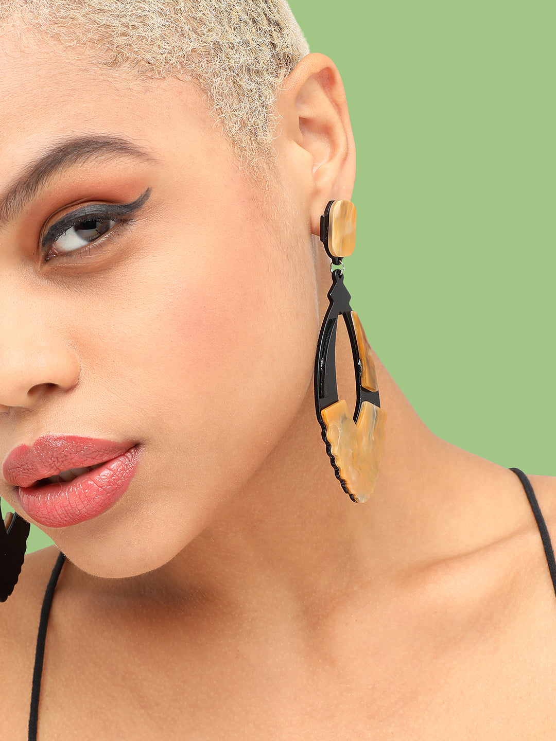 GOLD PLATED PARTY DESIGNER DROP EARRING FOR WOMEN