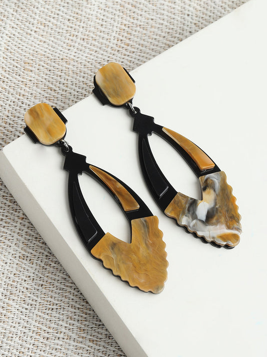 GOLD PLATED PARTY DESIGNER DROP EARRING FOR WOMEN