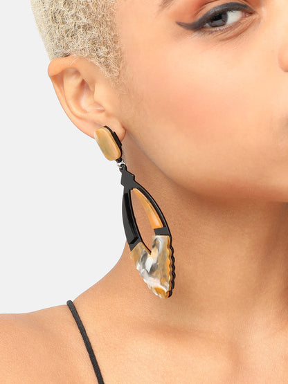 GOLD PLATED PARTY DESIGNER DROP EARRING FOR WOMEN