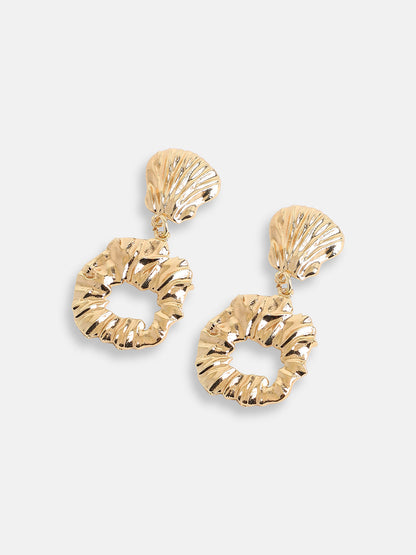 GOLD PLATED PARTY DESIGNER DROP EARRING FOR WOMEN