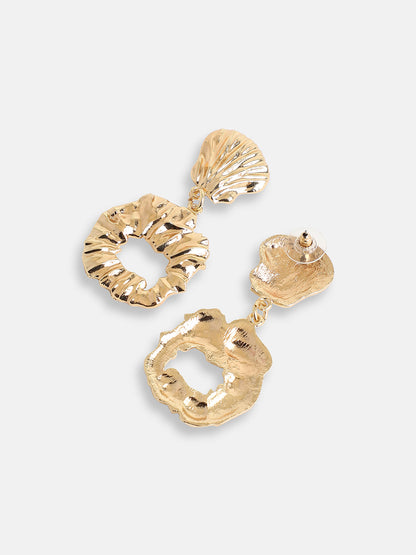 GOLD PLATED PARTY DESIGNER DROP EARRING FOR WOMEN
