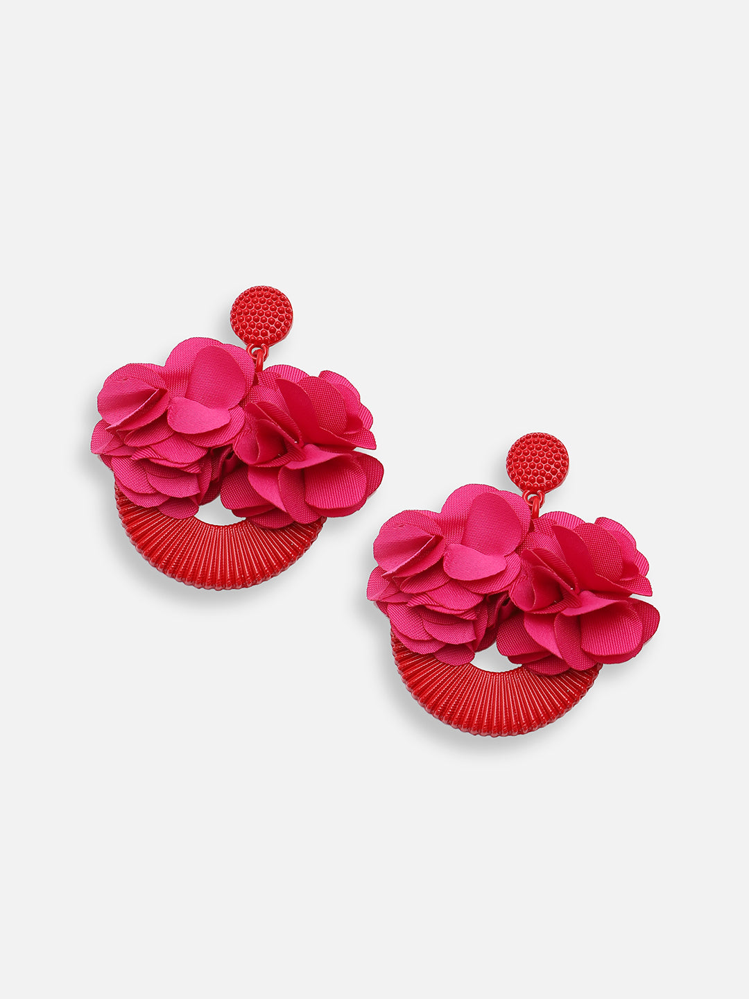 GOLD PLATED PARTY DESIGNER STONE DROP EARRING FOR WOMEN