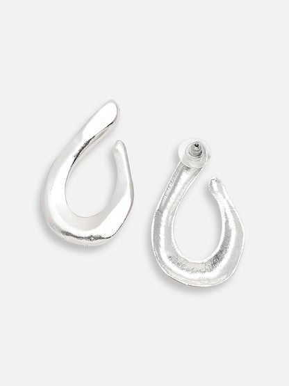 SILVER PLATED PARTY DESIGNER DROP EARRING FOR WOMEN