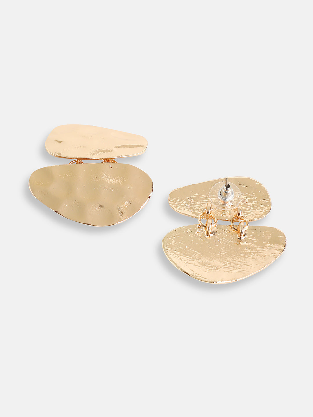 GOLD PLATED PARTY DESIGNER STONE STUD FOR WOMEN