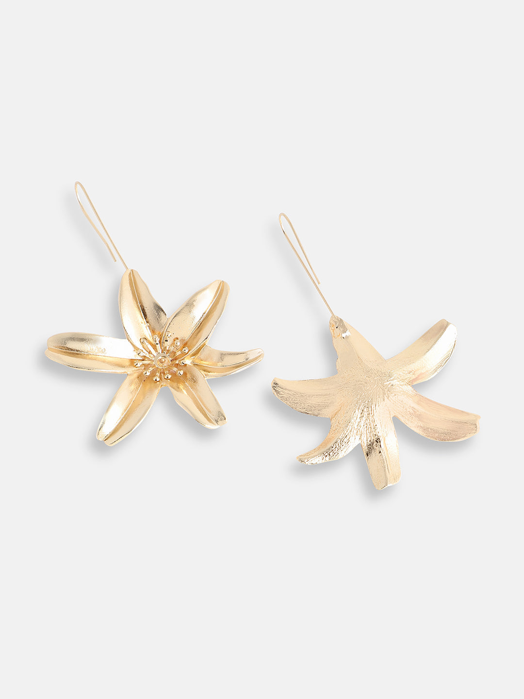 GOLD PLATED PARTY DESIGNER STONE DROP EARRING FOR WOMEN