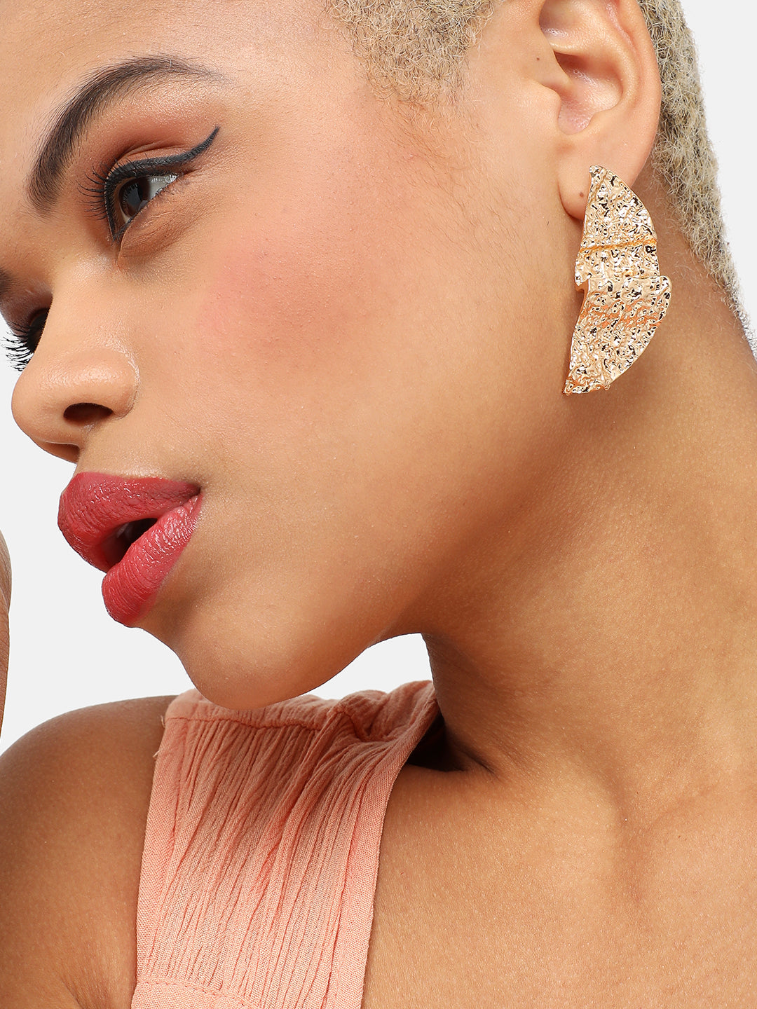 GOLD PLATED PARTY DESIGNER DROP EARRING FOR WOMEN