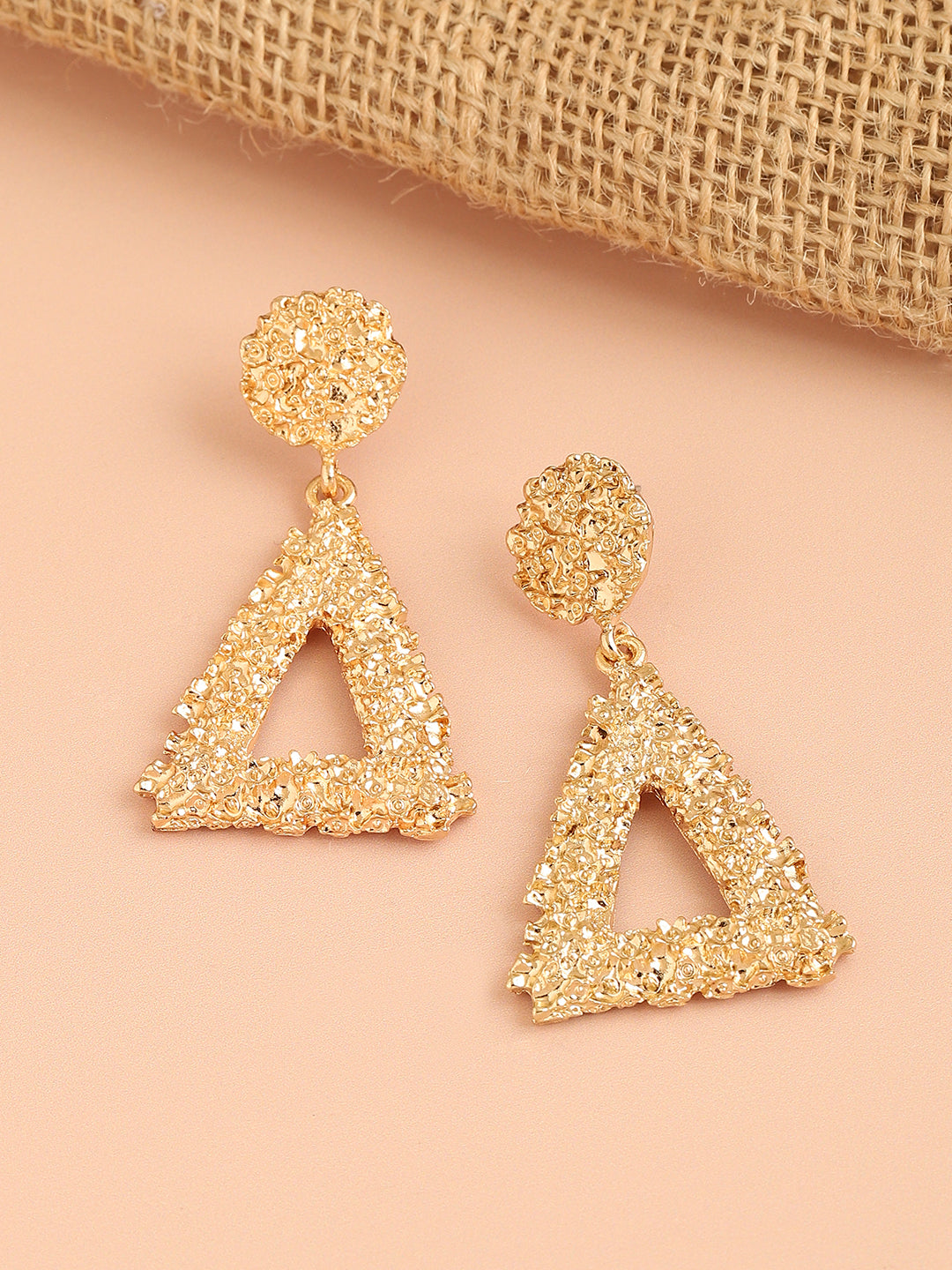 GOLD PLATED PARTY DESIGNER DROP EARRING FOR WOMEN