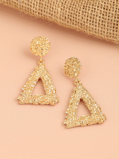 GOLD PLATED PARTY DESIGNER DROP EARRING FOR WOMEN