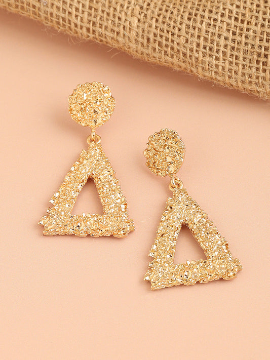 GOLD PLATED PARTY DESIGNER DROP EARRING FOR WOMEN