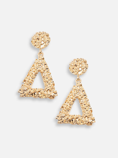 GOLD PLATED PARTY DESIGNER DROP EARRING FOR WOMEN
