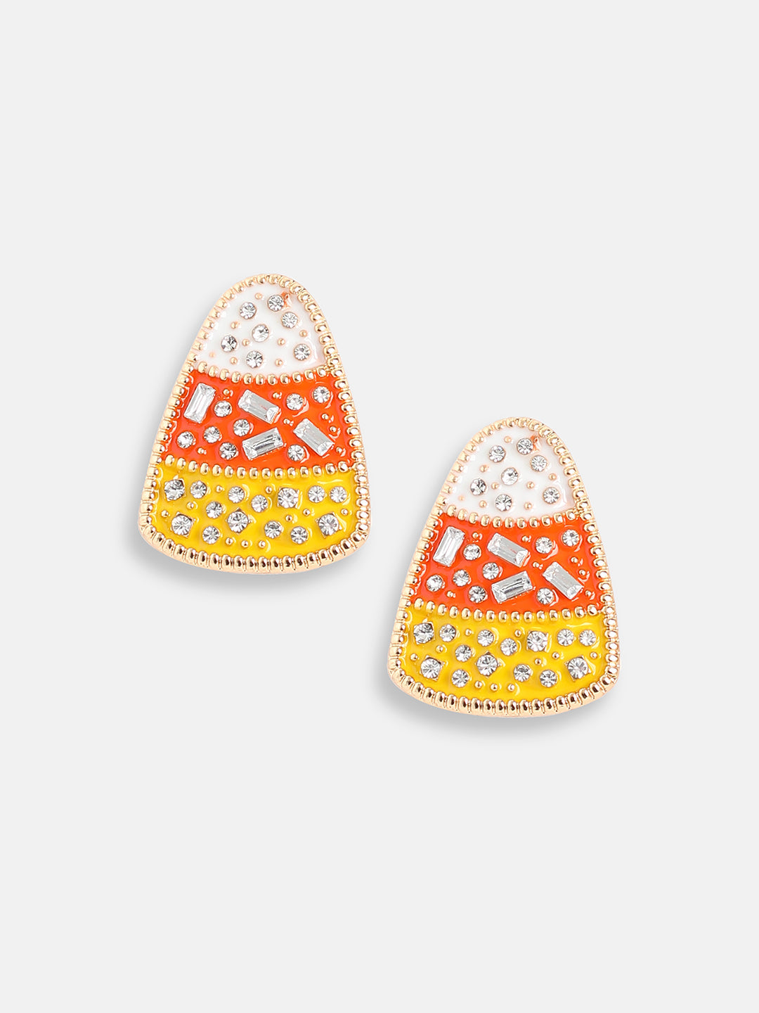 GOLD PLATED PARTY DESIGNER STONE DROP EARRING FOR WOMEN