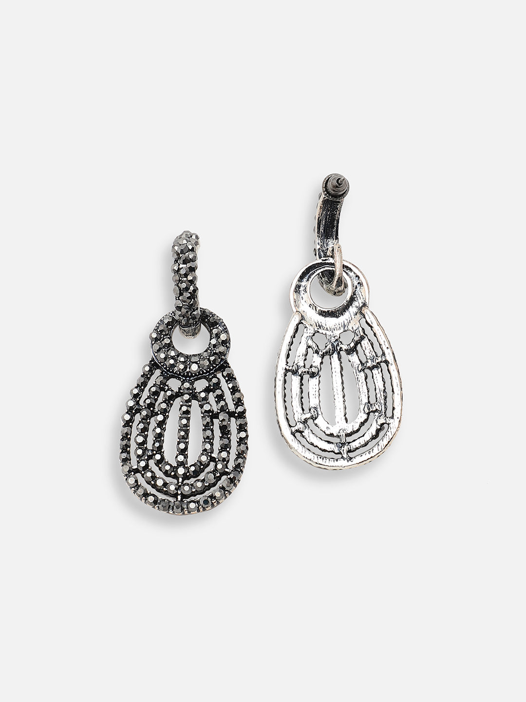 GOLD PLATED PARTY DESIGNER STONE DROP EARRING FOR WOMEN