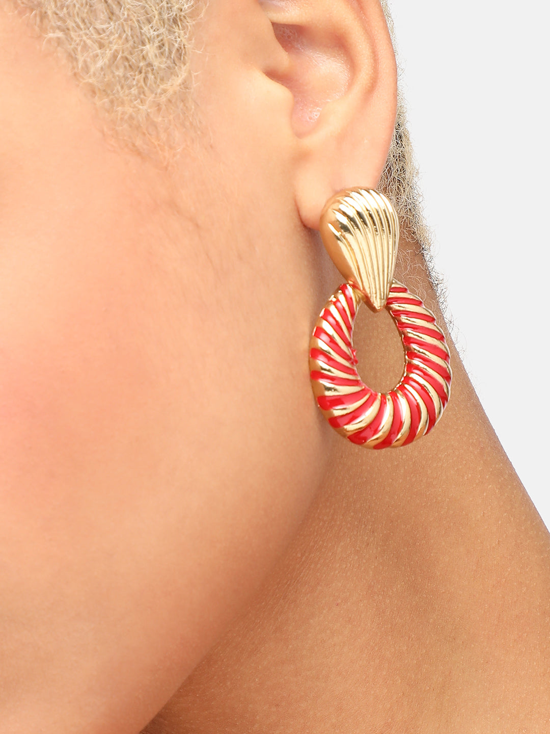 GOLD PLATED PARTY DESIGNER DROP EARRING FOR WOMEN