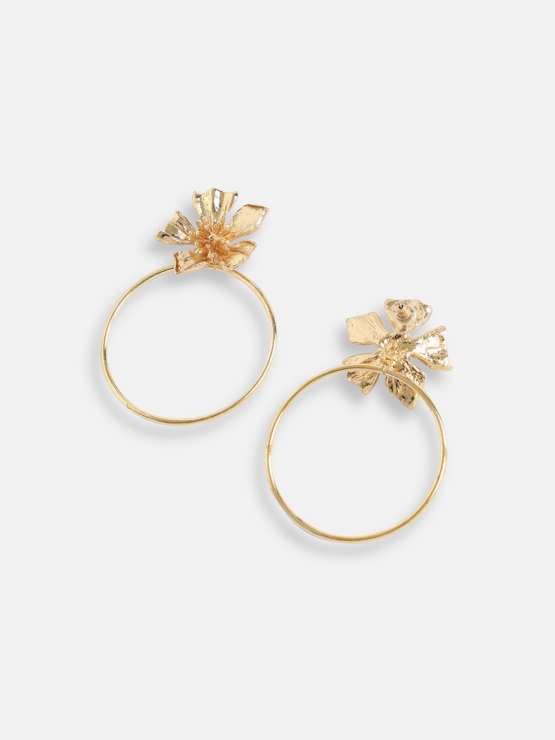 GOLD PLATED PARTY DESIGNER STONE DROP EARRING FOR WOMEN