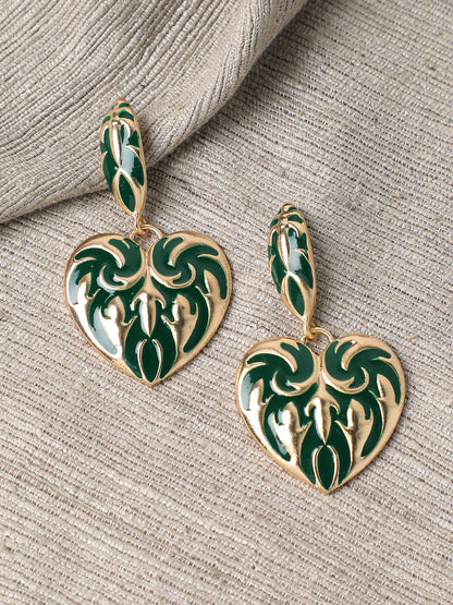 GOLD PLATED PARTY DESIGNER DROP EARRING FOR WOMEN