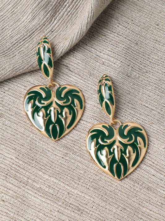 GOLD PLATED PARTY DESIGNER DROP EARRING FOR WOMEN
