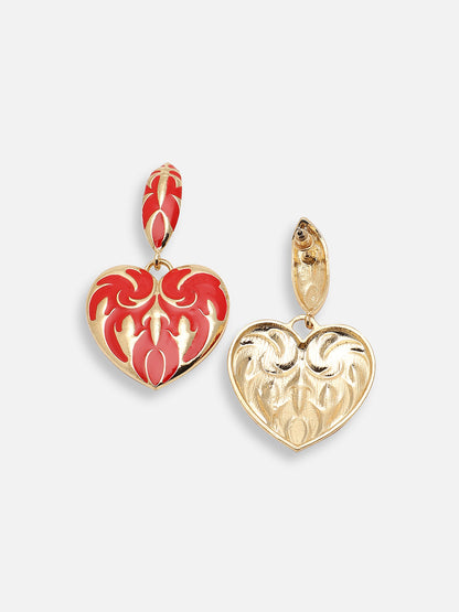 GOLD PLATED PARTY DESIGNER DROP EARRING FOR WOMEN