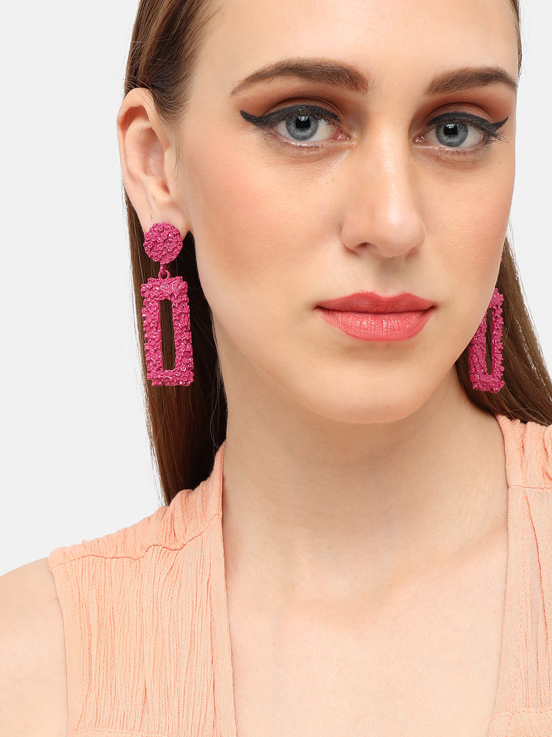 GOLD PLATED PARTY DESIGNER DROP EARRING FOR WOMEN