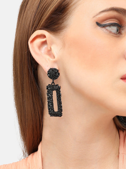 GOLD PLATED PARTY DESIGNER DROP EARRING FOR WOMEN