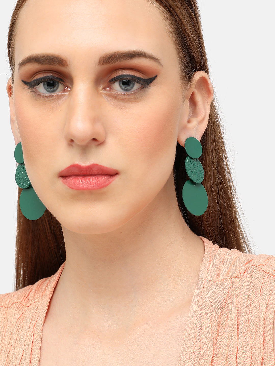GOLD PLATED PARTY DESIGNER DROP EARRING FOR WOMEN