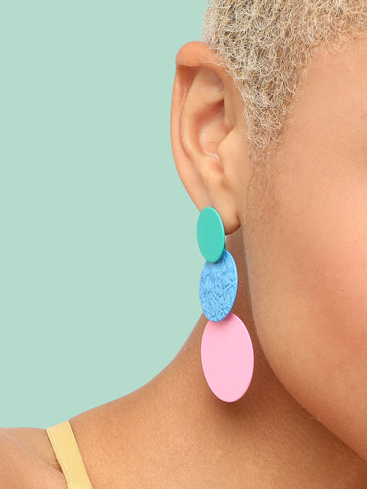 GOLD PLATED PARTY DESIGNER DROP EARRING FOR WOMEN