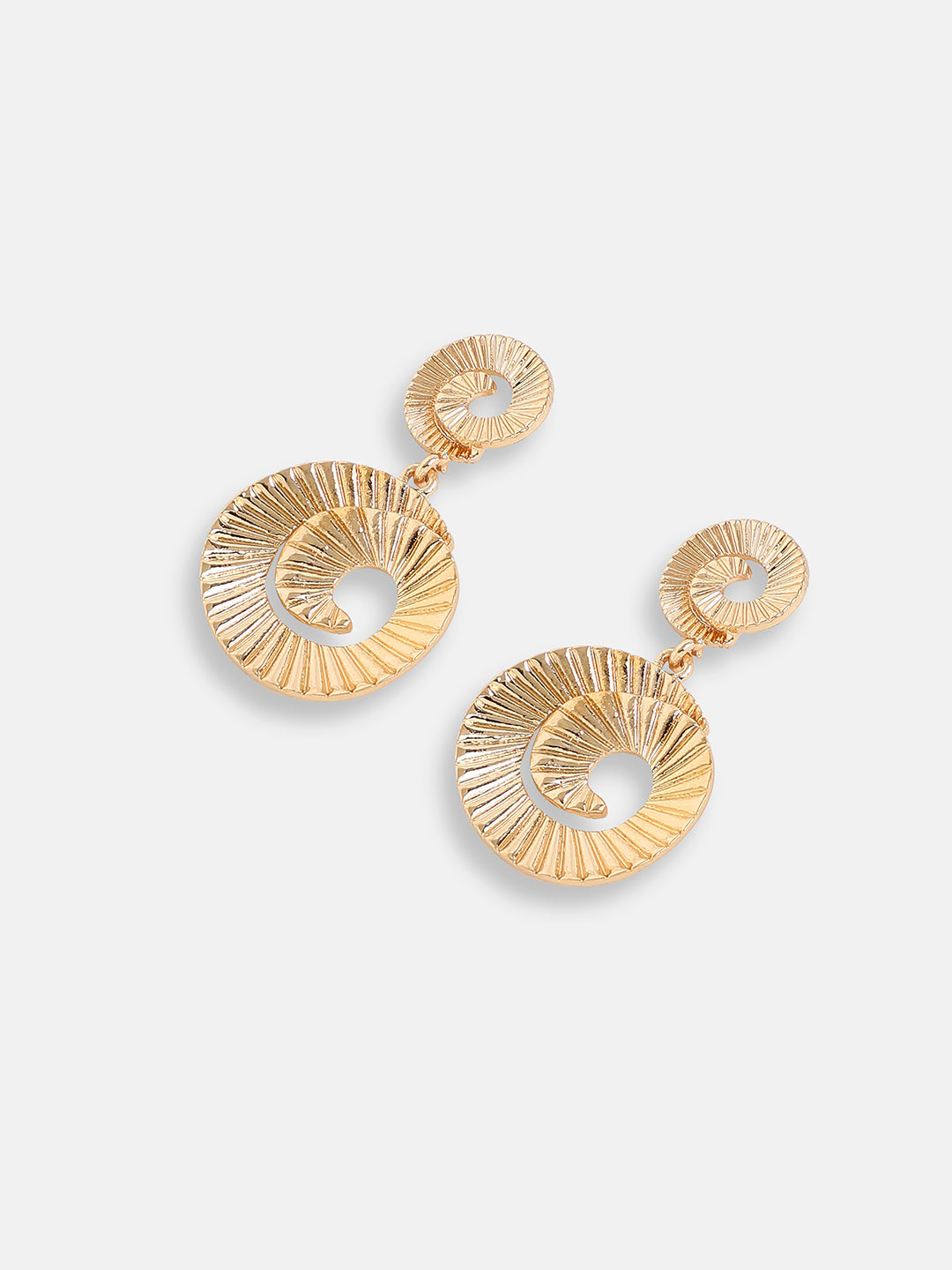 GOLD PLATED PARTY DESIGNER STONE DROP EARRING FOR WOMEN
