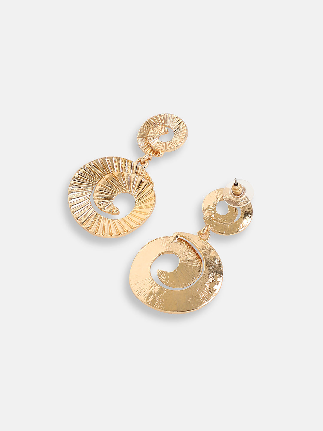 GOLD PLATED PARTY DESIGNER STONE DROP EARRING FOR WOMEN