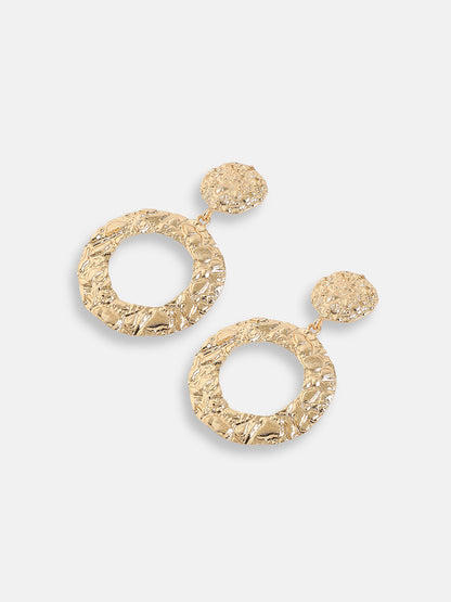 GOLD PLATED PARTY DESIGNER DROP EARRING FOR WOMEN