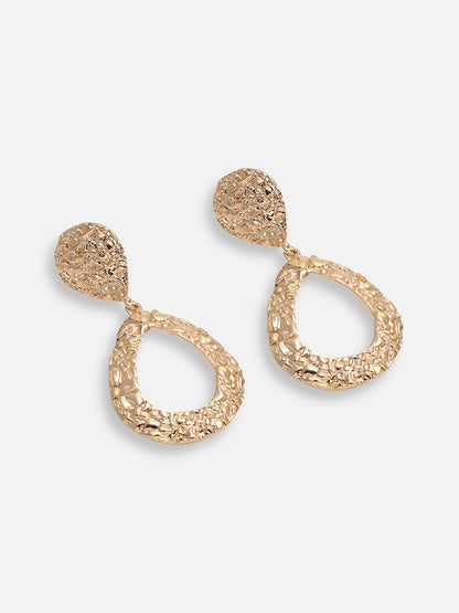 GOLD PLATED PARTY DESIGNER DROP EARRING FOR WOMEN