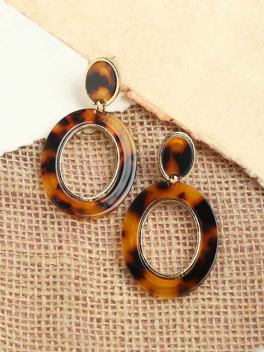 GOLD PLATED PARTY DESIGNER DROP EARRING FOR WOMEN