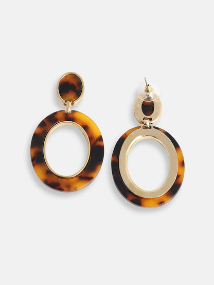 GOLD PLATED PARTY DESIGNER DROP EARRING FOR WOMEN