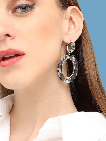 GOLD PLATED PARTY DESIGNER DROP EARRING FOR WOMEN