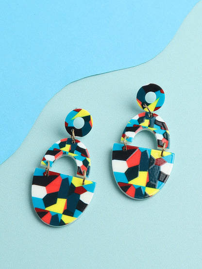 GOLD PLATED PARTY DESIGNER DROP EARRING FOR WOMEN