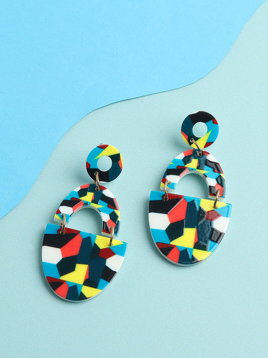 GOLD PLATED PARTY DESIGNER DROP EARRING FOR WOMEN