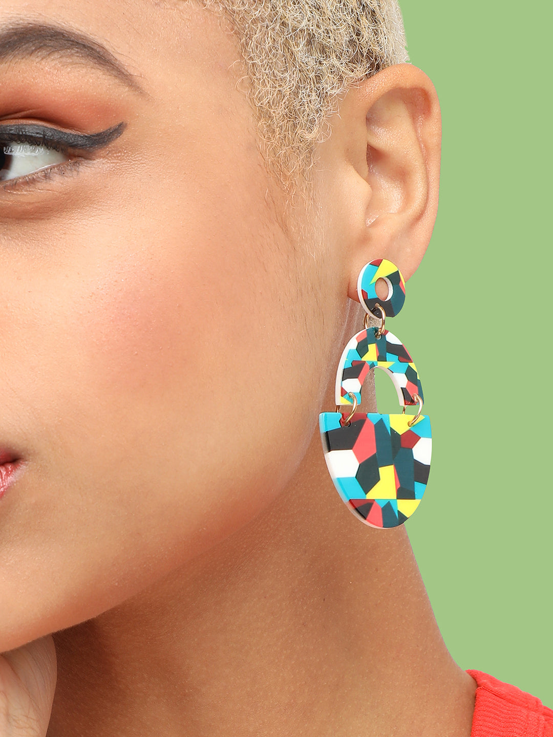 GOLD PLATED PARTY DESIGNER DROP EARRING FOR WOMEN