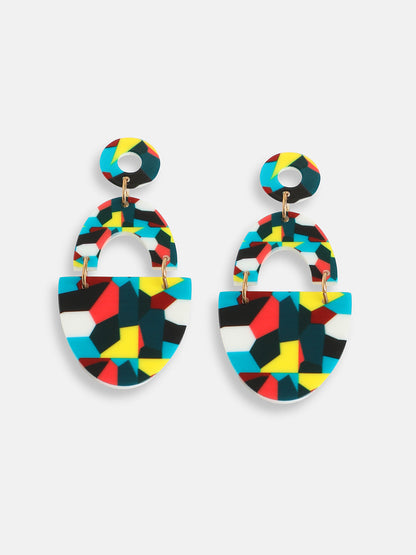 GOLD PLATED PARTY DESIGNER DROP EARRING FOR WOMEN