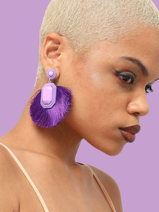 GOLD PLATED PARTY DESIGNER DROP EARRING FOR WOMEN