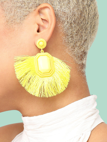 GOLD PLATED PARTY DESIGNER DROP EARRING FOR WOMEN